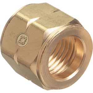 Hose Nuts - PRESSURES TO 200 PSIG (1400 KPA), A-SIZE (3/8"-24 THREAD)/B-SIZE (9/16"-18 THREAD), Acetylene/F. Gases LH, B