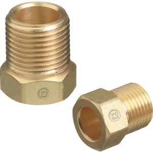 B-Size Right-Hand Female Air-Water Inert Arc Nut - Brass