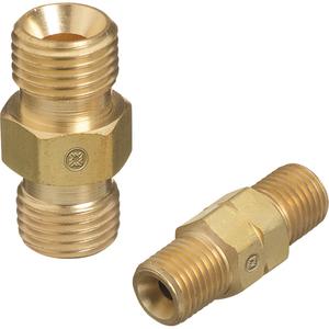 Hose Couplers - PRESSURES TO 200 PSIG (1400 KPA), A-Size (CGA-020 RH & CGA-021 LH), B-Size (CGA-022 RH & CGA-023 LH), Acet/F. Gases LH, B-Size to B-Size, B