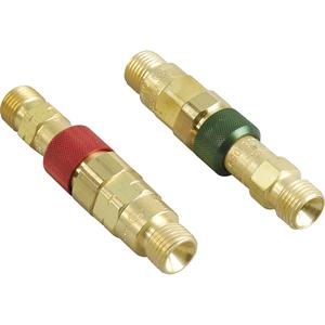Quick-Connects For Welding Equipment - Sets - Brass, QDB21-Fuel Gas/QDB22-Oxygen/Inert