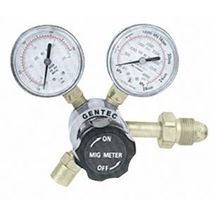 190 Series - Flow Gauge Regulators - Argon, CGA580, 0-50, 2", 4000 PSI, 2", 50 SCFH, 5/8"-18 RH F, 0.32 Orifice