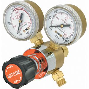 Light-Duty Single Stage Regulator - Oxygen, CGA540 Rear