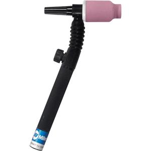 WP-9 Torch - Air (Gas) Cooled, 125, 70°, Knob & Stem, 1-Piece Rubber Jacketed, AK-1