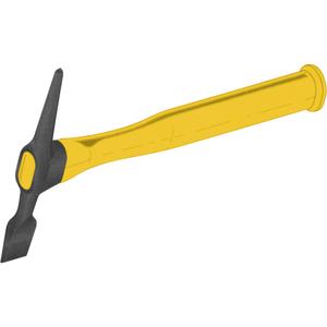 Plastic Handle Chipping Hammers - 16 oz., Steel, Chisel/Pick, Plastic, 11-7/8", Chisel & Pick
