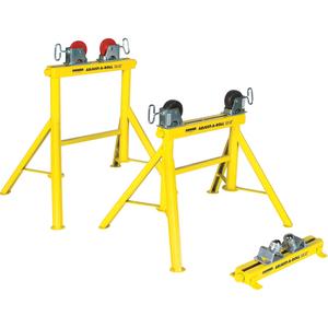 Adjust-A-Rolls® Stand - 1000 lbs., Rubber Wheels, 36", High Stand, HI Adjust-A-Roll® ST-603 w/Rubber Wheels