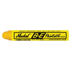 B-E Paintstik® Paint Marker - Yellow, Solid Stick, '-50°F to 150°F (-46°C to 66°C)