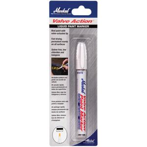 Valve Action® Carded Paint Marker - White, Liquid, '-50°F to 150°F (-46°C to 66°C)