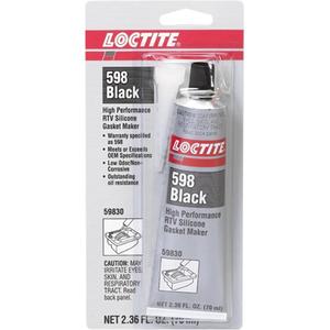 598 High Performance RTV Silicone Gasket Maker - 70 ml, Black, Tube