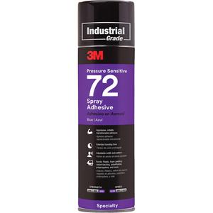 72 Pressure Sensitive Adhesive - 24 oz., Aerosol Can, Blue, 120, 100, 12