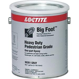 Big Foot™ Heavy Duty Pedestrian Grade Anti-Slip Coating - Gallon, Grey, 1 gal., 1 gal., Epoxy-Based, 50 Ft²