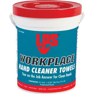 Workplace Hand Cleaner Towels - 72, 10-1/2", 12-1/4", Canister, Canister, Scented