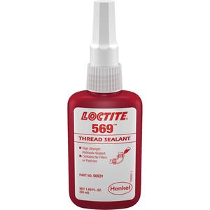 569 Hydraulic Thread Sealant - 50 ml, Brown, Bottle, '-54° C - 149° C/-65° F - 300° F