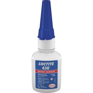 422 Super Bonder Adhesive - 1 fl. oz., Bottle, Clear, '-65 - 180 °F, 3600 psi