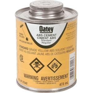 ABS Standard Cement - 473 ml, Brush-Top Can, Yellow