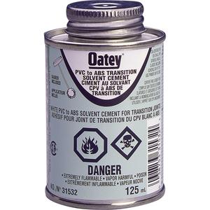 ABS To PVC Transition Cement - 473 ml., Brush Can, White