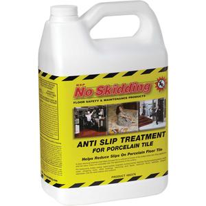 No Skidding® Anti-Slip Treatment for Porcelain Tile - Jug, Clear, Clear, 1 gal.