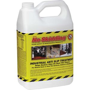 No Skidding® Industrial Anti-Slip Treatment - Jug, Clear, 1 gal., 1 gal., Water-Based