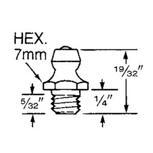 Fitting - 6 mm, Straight, 19/32"
