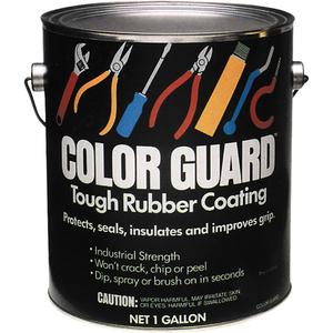 Color Guard™ Tough Rubber Coating - Gallon, Red, 1 gal., 1 gal., Red, Black, Yellow, Blue