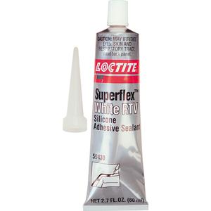 Superflex™ RTV Silicone Adhesive Sealant - 80 ml, White, Tube