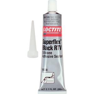 Superflex™ RTV Silicone Adhesive Sealant - 80 ml, Black, Tube