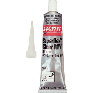 Superflex™ RTV Silicone Adhesive Sealant - 80 ml, Clear, Tube