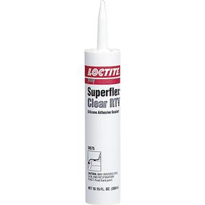 Superflex™ RTV Silicone Adhesive Sealant - 300 ml, White, Cartridge