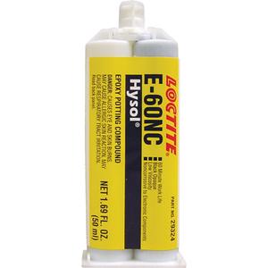 Hysol™ E-60NC Adhesive - 95 g, Dual Cartridge, Black/Blue, 60 min., Two-Part