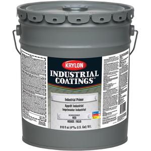 Industrial Primer - Pail, Red, Red Oxide, Primer Grey, 18.9 L, 18.9 L, Very Flat, Red, 18.9 L