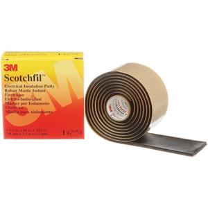 Scotchfil™ Electrical Insulation Putty - Roll, Black, 1-1/2", 60"