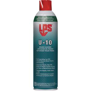 U-10 Brake Cleaner - 397 g/14 oz./501 ml, Aerosol Can, 3 Years, Clear, Ether-like/Fruity, 132.8 °F (56 °C)