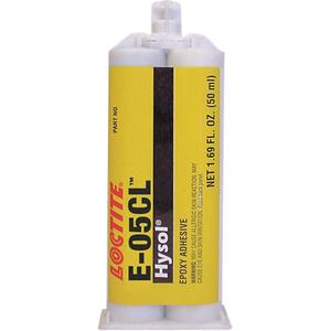 Hysol™ E-05CL Adhesive - 50 ml, Dual Cartridge, Clear, 24 hrs., Two-Part