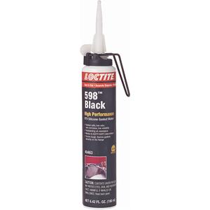 598 High Performance RTV Silicone Gasket Maker - 190 ml, Black, Cartridge