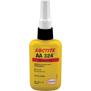 324™ Speedbonder™ Structural Acrylic Adhesive - 50 ml, Bottle, Yellow, Two-Part, 24 hrs., 5 min.
