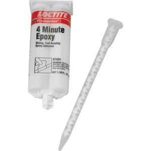 Fixmaster® 4 Minute Adhesive - 50 ml, Dual Cartridge, Amber, 4 min., 15 min., Two-Part