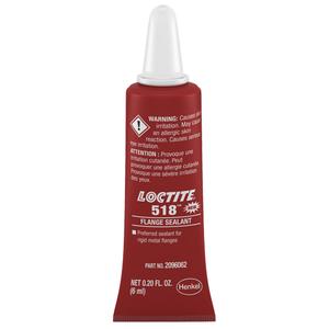 518™ Flange Sealant - 6 ml, 50 ml, 300 ml, Red, Tube, 0.05", 300°F