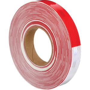 3M™ Diamond Grade™ Marking Tape - Roll, 1", 150', Red & White, Retro Reflective