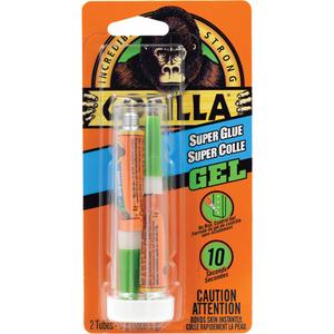 Super Glue Gel - 2 x 3 g, Tube, Clear, 10-30 seconds, 24 hours, Yes