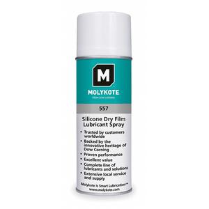Molykote 557 Silicone Dry Film Lubricant - 312 g, Aerosol Can, Clear