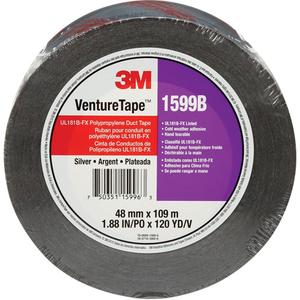 1599B Venture Tape™ Polypropylene Tape - 48 mm (2"), 109.7 m (359.9'), 3 mils, Silver
