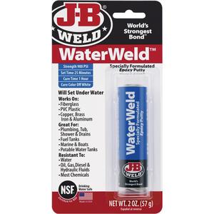 WaterWeld Epoxy - 2 oz., Stick, Off-White, 1 Hour, 900 PSI, 25 Minutes