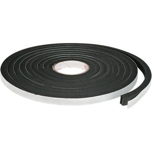 Single-Sided Foam Tape - Rubber, 3/8", 3 m (10'), 250 mils, Black