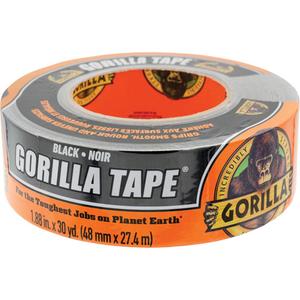 Duct Tape - 48 mm (2"), 27.43 m (90'), 17 mils, Black, White