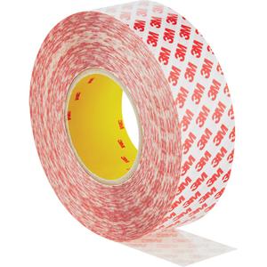 Double-Sided Adhesive Tape - Polyester, 50 mm (1.96"), 12 mm (0.47"), 50 m (164'), 8 mils
