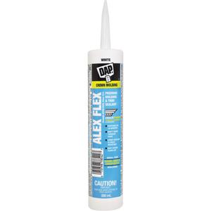 Alex Flex® Premium Molding & Trim Acrylic Latex Siliconized Sealant - 300 ml, White, Cartridge, 60 Days