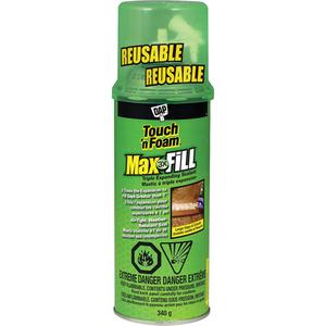 Touch 'n Foam® Max Fill™ Triple Expanding Sealant - 340 g, Cream, Aerosol Can