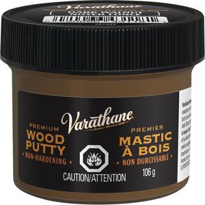 Varathane® Premium Wood Putty - 106 g, Tub, Dark Walnut
