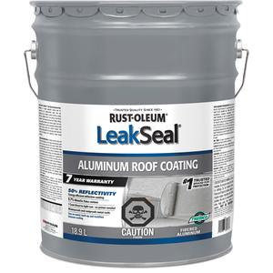 LeakSeal® 7 Year Aluminum Roof Coating - Pail, 18.9 L, 50%, 9.7%