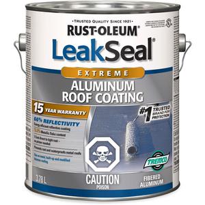 LeakSeal® 15 Year Aluminum Roof Coating - Gallon, 3.78 L, 66%, 15.9%