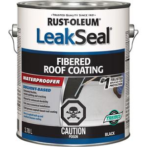 LeakSeal® Fibered Roof Coating - Gallon, 3.78 L, Black